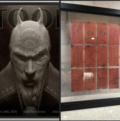 Tool Atlanta Concert Poster & Confetti Puzzle Jan 24 2024 State