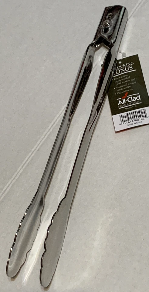 Pinzas de bloqueo All-Clad T112 18/10 acero inoxidable 12" aptas para lavavajillas etiquetas nuevas Foto 2 de 4