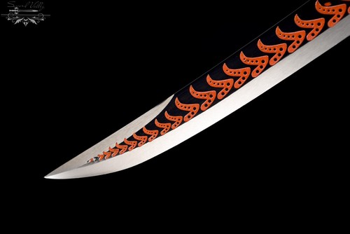 Handmade Katana/Red/Full Tang/High-Quality Blade/Collectible Sword/Traditional - Picture 6 of 11