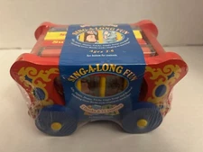 Great American Audio Sing-A-Long Fun Vintage Book & Cassette Set in Wooden Case