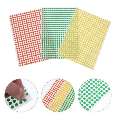 15 Sheets Colored Dot Stickers Dot Stickers For Toddlers Home School Office
