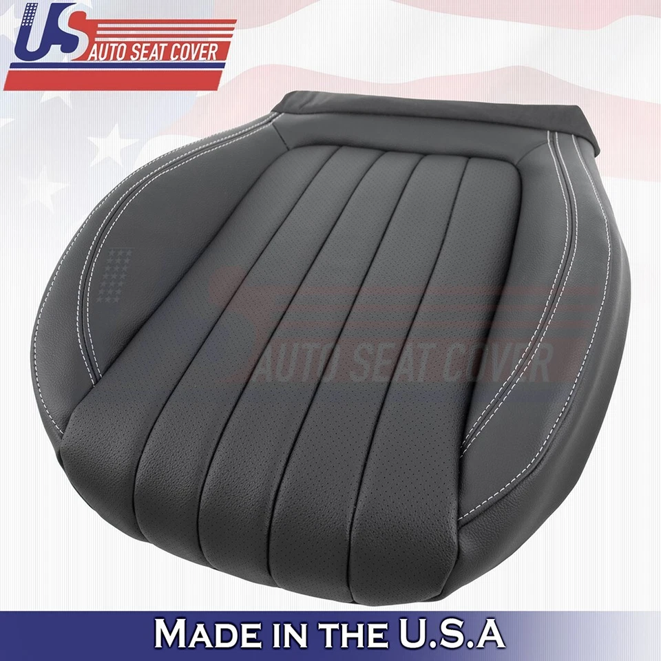 Cubierta inferior de cuero sintético negra para Mercedes Benz E300 2017 a 2020 Foto 3 de 4