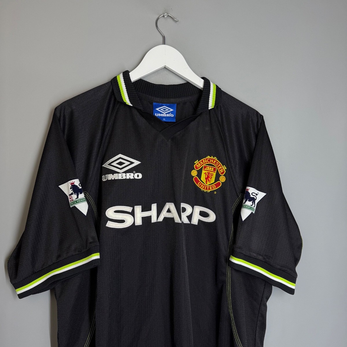 【希少正規品】Manchester United 1999 サードUmbro Manchester United Third football shirt 1998 - 1999 Jersey