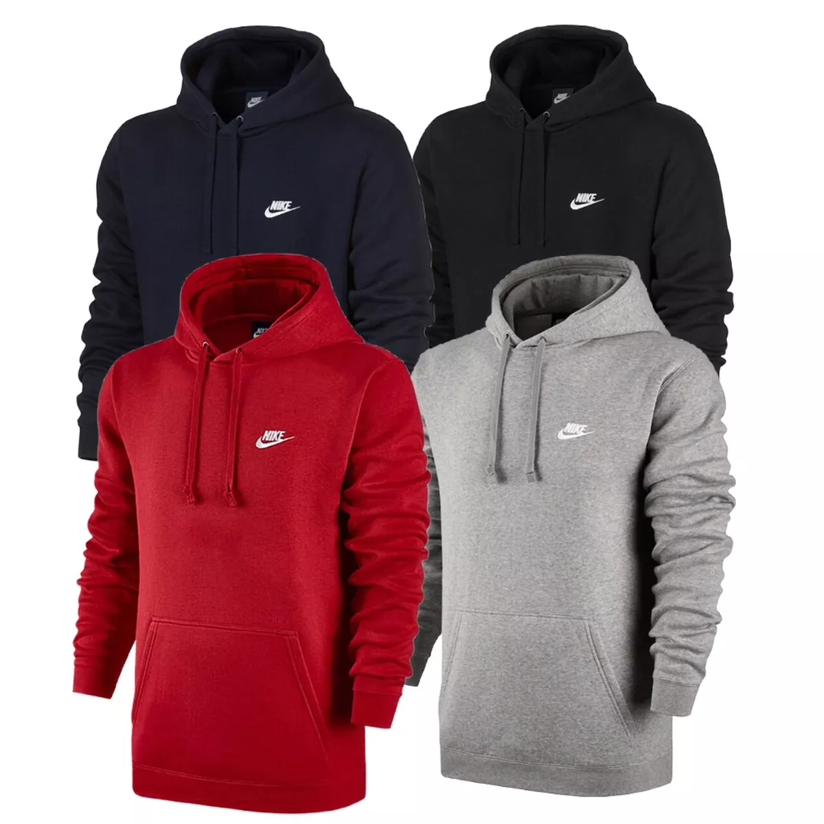 Nike Men s Hoodie Active Sportswear Long Sleeve Fleece Workout Athletic Pullover