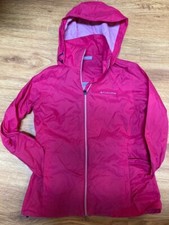 women's junior Columbia lightweight jacke w/hood size S  windbreaker