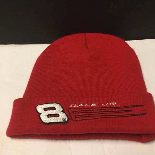 Dale Earnhardt Jr. Winter Hat Red Knit Beanie JR Motorsports #8 NASCAR - Picture 6 of 13