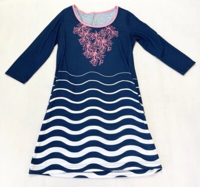blue and white preppy dress Sun-imperial main image 0