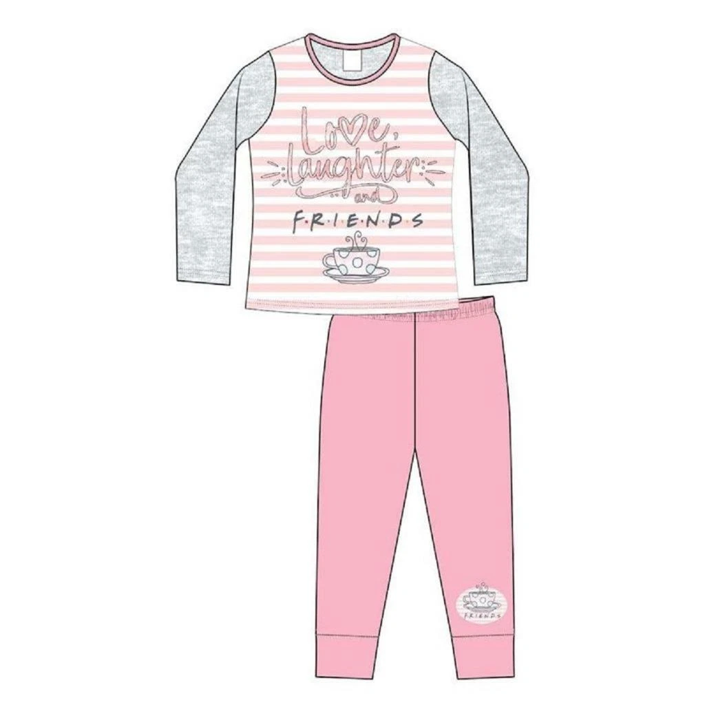 Girls Friends Pyjamas Coffee Central Perk Love Laughter Age 5 12 Years