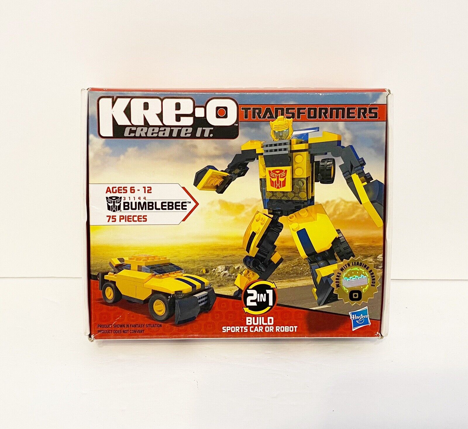 KRE-O Transformers Create It Bumblebee (31144). Hasbro. 75 Pieces. NIB. NEW.