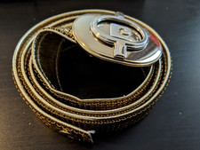 Pierre Cardin Belt Women's Glomesh Vintage Collectable Logo Glam Fashion Disco