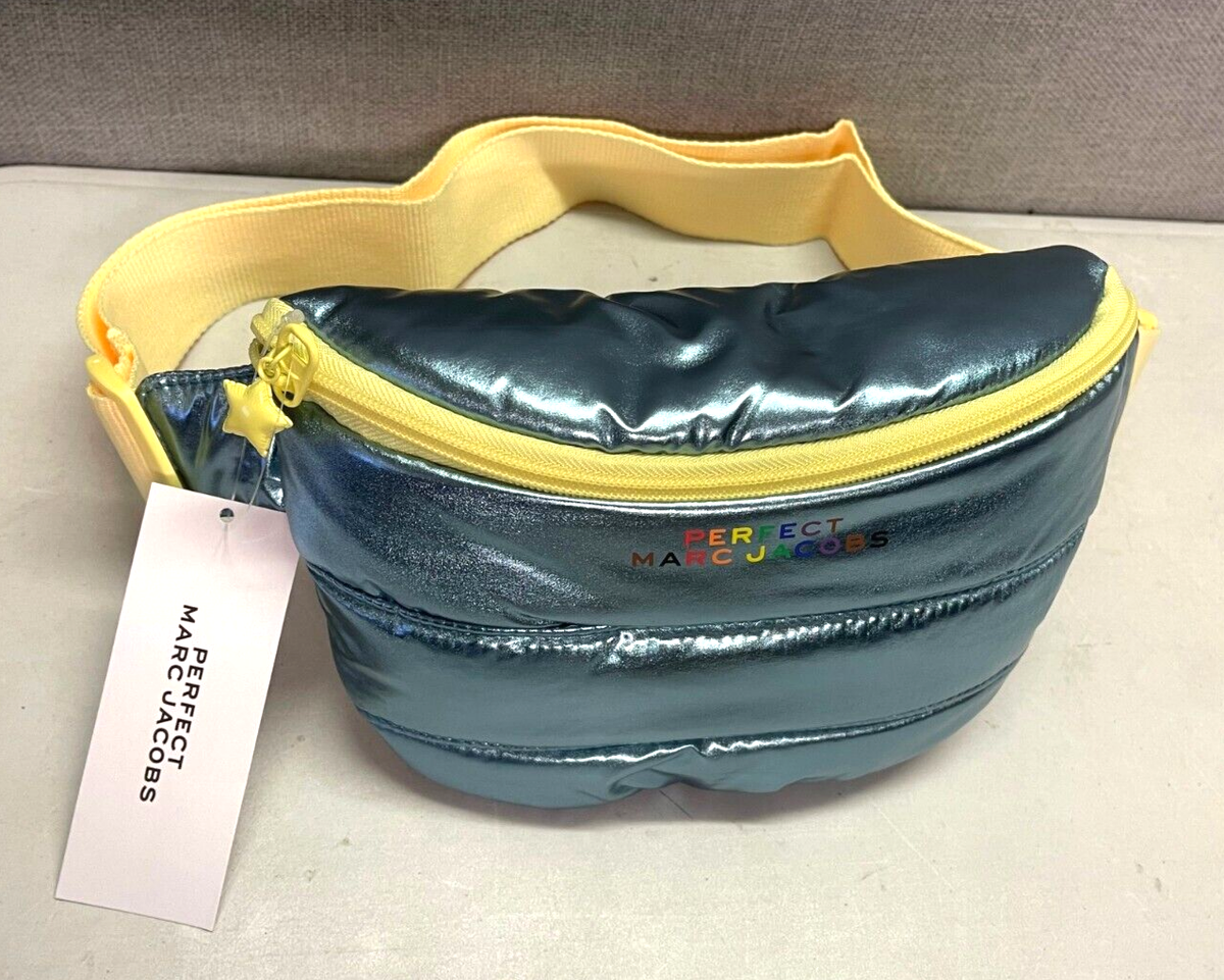 Marc Jacobs Pride Perfect Fanny Pack Belt Bag Puffer Y2K Metallic Electric  Blue!