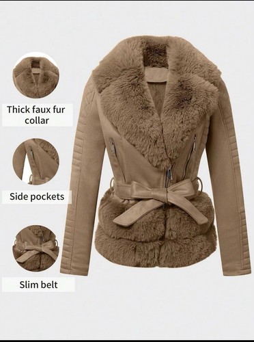 Womens Giolshon Short Coat Jacket Winter Warm Pap 22 Raccolta Outwear Size:XL