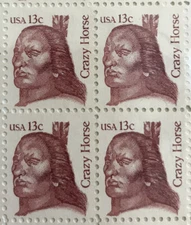 13c Crazy Horse Block #1855 MNH & FREE GIFT WITH EVERY ORDER!