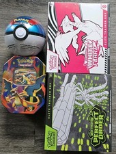 Pokemon Lot: Perfect Order & White Flare ETB, Mega Charizard Y EX Tin, G25 Ball