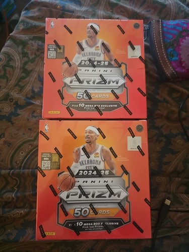 2024-25 Panini Prizm NBA Basketball Mega Box Lot Of 2 Factory Sealed Manga?