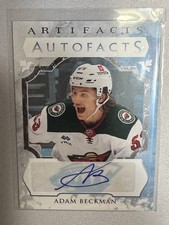 2023-24 Adam Beckman Autofacts Upper Deck Artifacts[#AF-AB][Minnesota Wild]