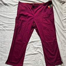 Dickies EDS Signature Scrub Pants Wine 3XL Classic Twill Elastic 86206