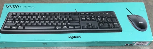 The Logitech MK120 keyboard with mouse