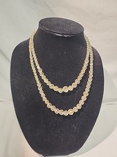 Citrine Faceted Double Strand Bead Style Necklace 20"