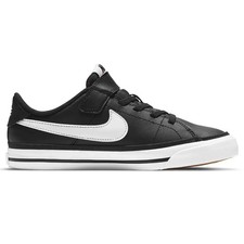 Nike Court Legacy (PSV) Little Kids' Shoes Black/White DA5381 002 Size 2Y