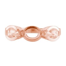 925 Sterling Silver 4x5mm Oval Semi Mount Three-Stone Ring For Engagement Ring