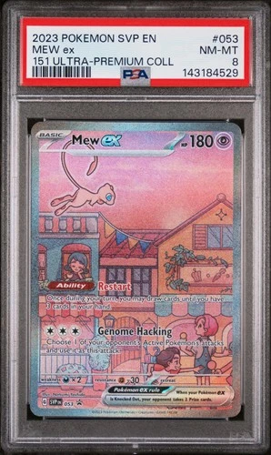 2023 POKEMON SVP EN-SV BLACK STAR PROMO 151 ULTRA-PREM COLL #053 MEW EX PSA 8