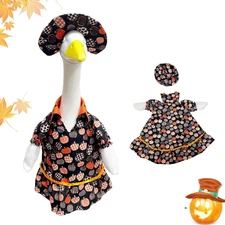 Porch Goose Outfits Halloween Goose Outfit Holiday Goose Clothes for Yard Lawn 2