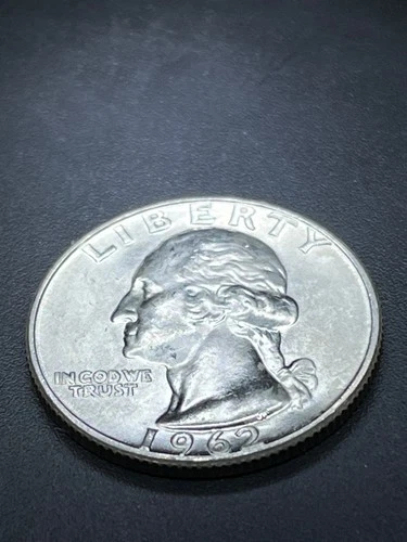 AU/BU 1962 D  Washington Quarter,90% Silver   # RPD29