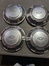  Set Of 4 Vintage 1968-1972 Chevy Impala Biscayne 10.5 Hubcaps