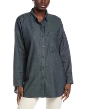 Eileen Fisher Classic Collar Long Shirt Women's