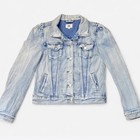 Just Jeans Womens Denim Jacket Size 8 Light Wash 100% Cotton Button Up