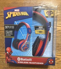 Spider-Man Wireless Headphones Bluetooth Kids Safe - High Quality Sound