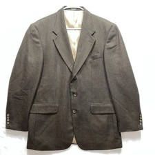 Oscar De La Renta Men's Blazer Sport Coat Lambswool Houndstooth 2-Button 42R
