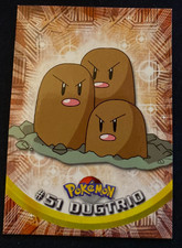 Pokemon #51 Dugtrio - TOPPS Trading Card Non Holo LP