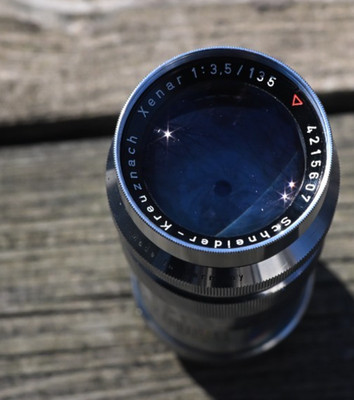 Vintage Schneider Kreuznach Xenar 135mm f3.5 Lens Exakta *serviced*