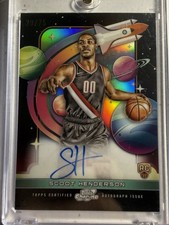 2023-24 Topps Cosmic Chrome First Flight Signatures Scoot Henderson  Auto /75