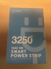 dodocool 3250W Smart Power Strip Tower – 12 AC Sockets & USB Charging – 3m Cable