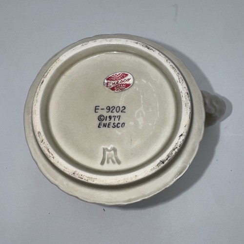 1977 Vintage Ceramic "Tea For Two" Owl Set by Enesco - 4 pieces E-9202 - Picture 10 of 13