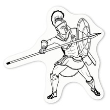 Aufkleber Sticker "Spartanischer Krieger" (DW029552)