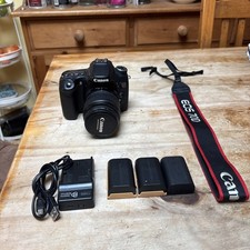 Canon 70D DSLR Camera 20.2MP Bundle with 18-55mm Lens, Good Condition