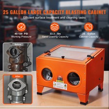 Vevor Sandblasting Cabinet Benchtop Air Sand Blaster Gun Nozzles 25 40 60 Gallon Vevor Sandblasting Cabinet Benchtop Air Sand Blaster Gun Nozzles 25 40 60 Gallon