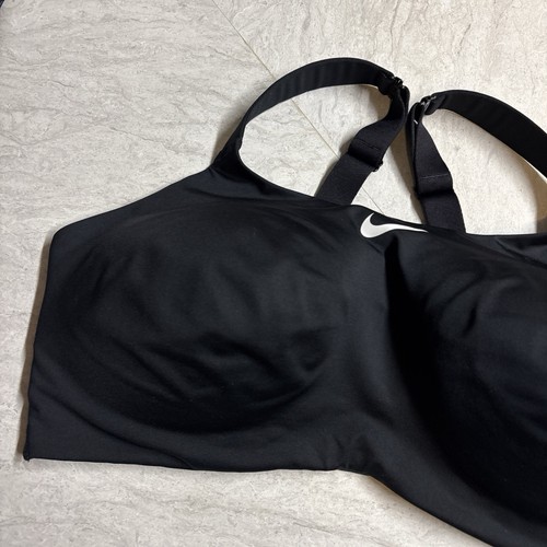 Nike Dri Fit 42E Bold Bra Training Workout Top Black Sports Underwire BQ4127 - Picture 3 of 8