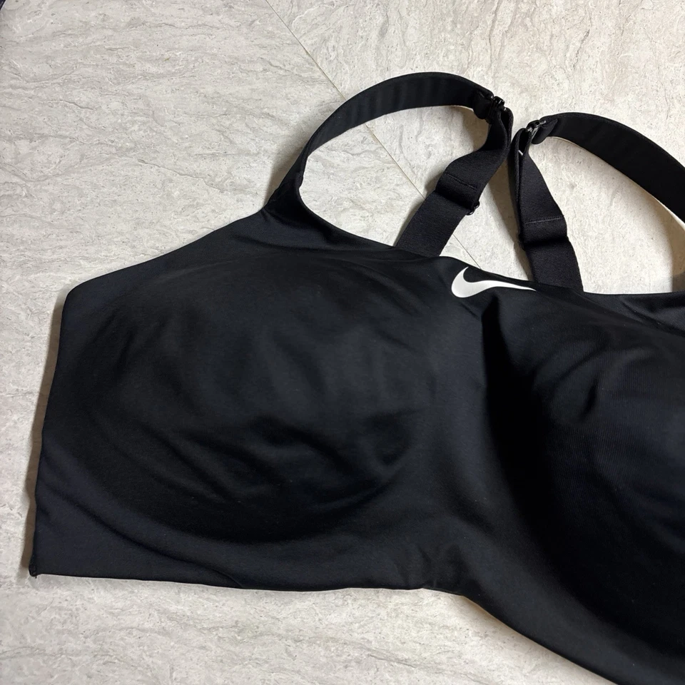 Nike Dri Fit 42E смелый бюстгальтер тренировки верхний черный Sports на косточках BQ4127 - Изображение 3 из 4