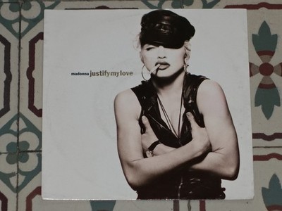MADONNA - Justify My Love/Express Yourself 7'' GERMANY P/S 1990 Sire EX/NM