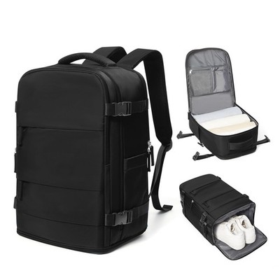 coowoz Travel Backpack Carry On for Women Man Black Gym Backpack with Laptop ...