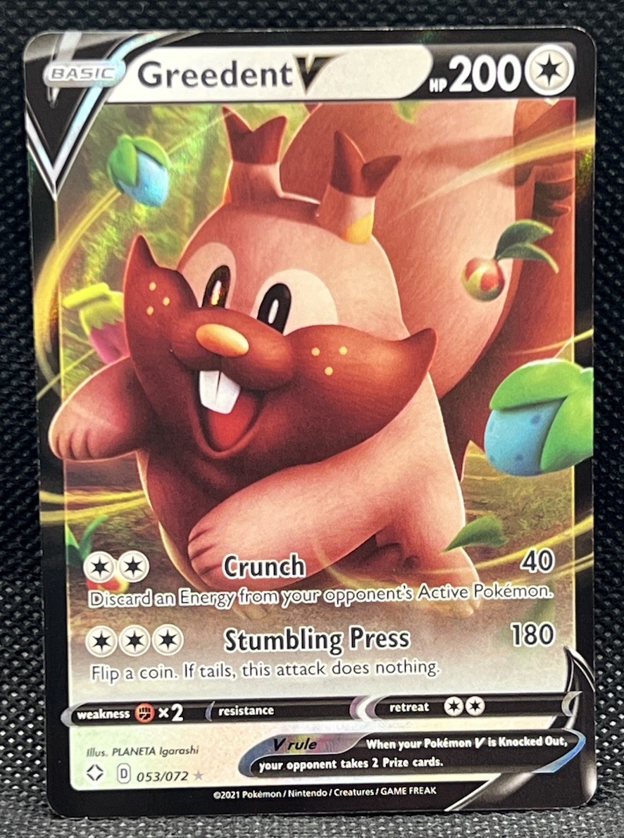 Pokémon TCG Greedent 53/72 Shining Fates