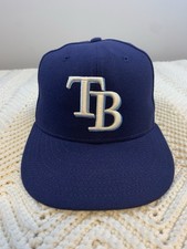 Tampa Bay Rays New Era 59Fifty Fitted Cap - Size 6 7/8 - Official On Field Hat