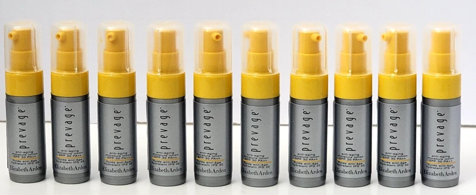 Loción hidratante antienvejecimiento ELIZABETH ARDEN PREVAGE 5 ml / 0,16 oz x 10 = 1,6 oz Foto 2 de 3