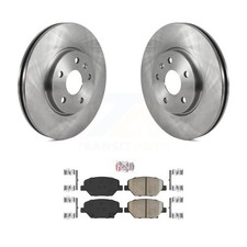 Front Disc Brake Rotors And Ceramic Pad Kit For 2019 Buick Envision Cadillac XT4