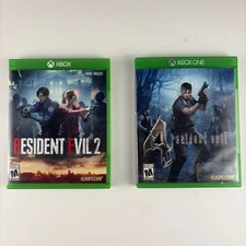 Resident Evil 2 & 4 Xbox One Games Bundle Horror Action Capcom Video Game